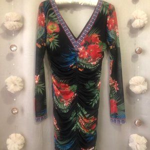Flying Tomato Ruched Floral Dress